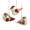 Brown Straw Bird Ornaments, 3 Assorted