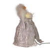 12" CUL Fiber-Optic LED Silver Angel Tree Topper