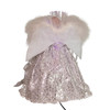 12" CUL Fiber-Optic LED Silver Angel Tree Topper
