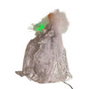 12" CUL Fiber-Optic LED Silver Angel Tree Topper