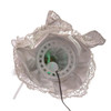 12" CUL Fiber-Optic LED Silver Angel Tree Topper