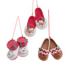 Holiday Slippers Ornaments, 3 Assorted