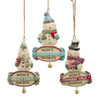 Snowman With Sayings Banner Ornaments, 3 Assorted