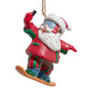 Selfie Santa On Snowboard Ornament