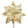 Gold Metallic Poinsettia Stem