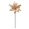 Gold Metallic Poinsettia Stem