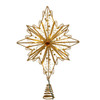 15.5" CUL 30L Warm White Fairy LED Gold Star Tree Topper