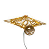 15.5" CUL 30L Warm White Fairy LED Gold Star Tree Topper