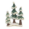 6.25" Snow Town Glittered Snowy Trees Table Piece