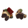 4.35-4.5" Snow Town Chef Snowman With Teapot and Cake Table Pieces, 2 Assorted