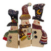 8.25" Snow Town Snowman Screen Decorative Table Piece