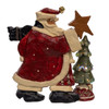 6.75" Snow Town Santa With Tree Table Piece