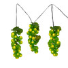 6' 75L Large Green Grape Cluster LED Light Set With Green Wire