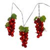 6' 75L Large Purple Grape Cluster LED Light Set With Green Wire