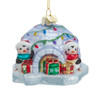 Noble Gems™ Glass Igloo With Penguins & Gifts Ornament 