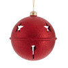 Red Glitter Jingle Bell Ornament
