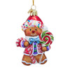 Noble Gems™ Glass Candy Gingerbread Man Ornament