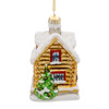 Noble Gems™ Glass Log Cabin Ornament