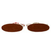 Gingerbread Flatback House Table Pieces, 2 Assorted