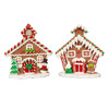 Gingerbread Flatback House Table Pieces, 2 Assorted