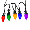 20.4' 50L C7 Multicolor LED Multifunction Light Set With Green Wire