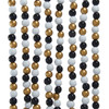 9' 12MM White, Gold, & Black Beaded Garland
