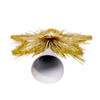 Red, Gold, Green Tinsel Star Treetops. 2 Assorted