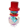 24" Lighted Magical Iridescence Holographic Snowman
