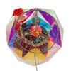 24" Lighted Magical Iridescence Holographic Snowman