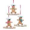 Gingerbread Chef Ornaments, 3 Assorted