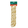 9' Gold Water Drop Beads With Gold Stars Twisted Garland