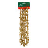 9' Gold Water Drop Beads With Gold Stars Twisted Garland