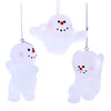 Frosted Acrylic Snowman Ornaments, 3 Assorted