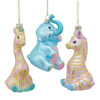 Noble Gems™ Glass Baby's 1st  Baby Animal Ornaments, 3 Assorted