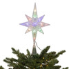 12.6" 11L Dual Color (Multi & Warm White) LED With Color Effect Star Tree Topper + Remote