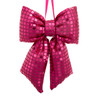 Hot Pink Mirror Ball Bow 