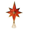 15.5" Red & Gold Star Treetop