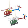 Multicolor Helicopter Oraments, 2 Assorted