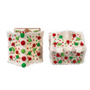 5" Battery Operated LED Red, White & Green Gingerbread House, 2 Assorted
