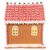 14" Battery Operated Candy Stripe Gingerbread House 