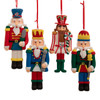 Traditional Christmas Nutcracker Soldier Ornaments, 4 Assorted