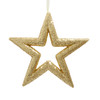 Gold Glitter Star Ornament