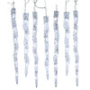 7' 60L Dual Color (Pure White & Warm White) LED Icicle String Light + Remote