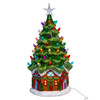 15" USB LED Lighted Ceramic Christmas Tree Table Lamp 