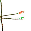 7.87' 240L Red & Green Twinkle Micro LED Silver Wire Cluster Garland 