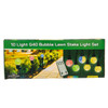 14' 10-Piece Dual Color Multicolor & Warm White LED Bubble G40 String Yard Stakes