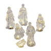 6-Piece Battery Operated Acrylic  Lighted Nativity Set Figurines