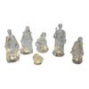 6-Piece Battery Operated Acrylic  Lighted Nativity Set Figurines