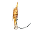 10.5" 10L 6-Point Gold Glittered Capiz Star Treetop