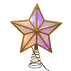 11.5" UL 20L Multicolor Fairy Twinkle LED Gold Glitter Star Tree Topper